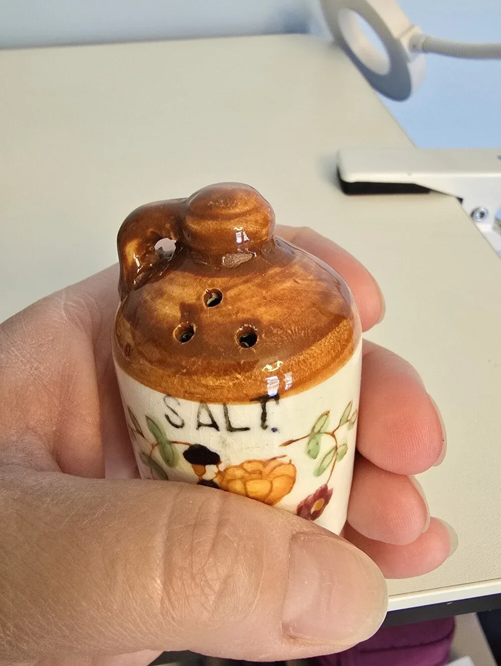 Vintage Small Salt and Pepper Shaker Jugs People Flowers Pumpkin Ceramic READ